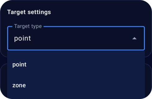 Target Type Dropdown